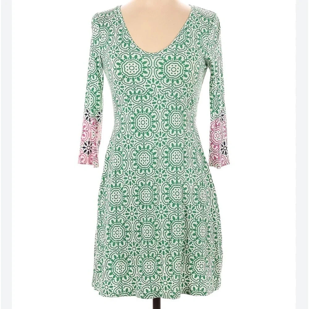Boden Jersey Knit V Neck Dress Size 8